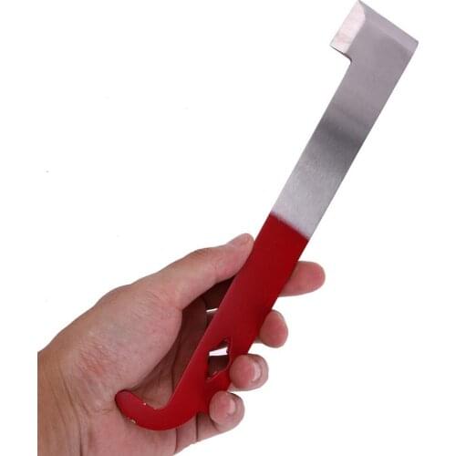 Stainless Steel J Type Hive Tool Scraper Beekeeper Red Tail Beekeeping Tools Scraper Home Beekeeping Equipment
