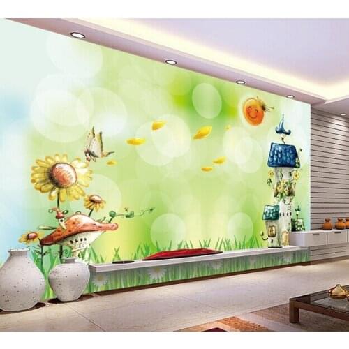 Custom papel DE parede infantil, dream castle murals for children bedroom sitting room background wall waterproof wallpaper