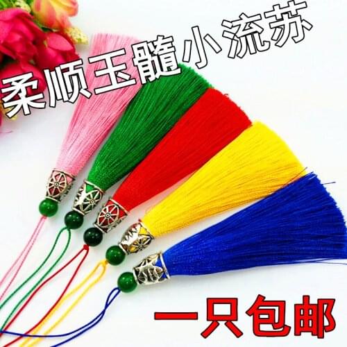 Chalcedony, tassels, earrings, apparel, earrings, DIY handicraft accessories, car hanging ears