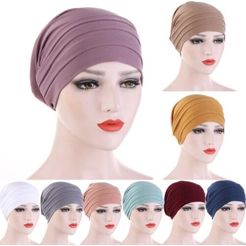 Hijab Scarf Turban Caps Muslim Headscarf Protection Cap Women Cotton Multifunctional Turban Hat Femme Musulman Hair Accessories