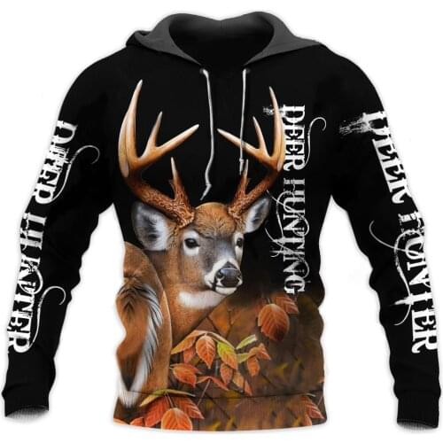Camo AMO HUNTING ANIMALS deer ART 3D Hoodies Hoodie Men Women New Fashion Hooded Sweatshirt Long Sleeve casual Pullover-2