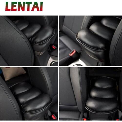 LENTAI For Chevrolet cruze captiva aveo Kia rio ceed sportage cerato Buick Car Auto Armrests Cover Arm Rest Seat Box Soft PU Mat