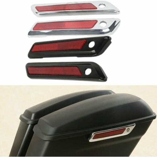 Motorcycle Saddle Bag Hinge Latch Covers For Harley Touring Street Glide FLHT 2014-2020