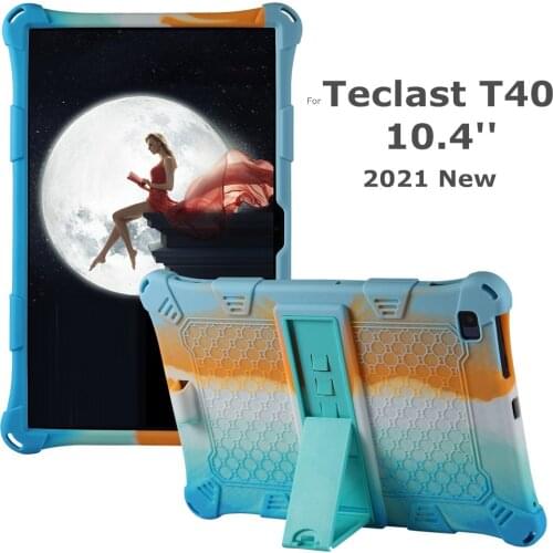 Soft Tablet Case for Teclast T40 Silicon Stand Holder Protect Shell for Telcast T40 10.4 inch 2021 Tablet PC Funda Cover Cases