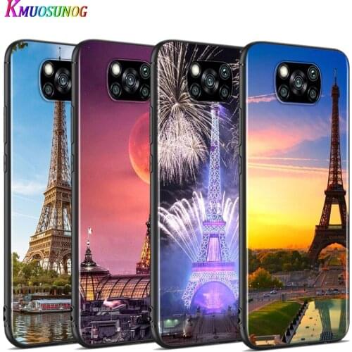 London Paris Eiffel tower For Xiaomi Poco X3 NFC M2 X2 F2 F3 C3 M3 F1 Pro Mi Play Mix 3 A3 A2 A1 6 5 Lite Soft Phone Case