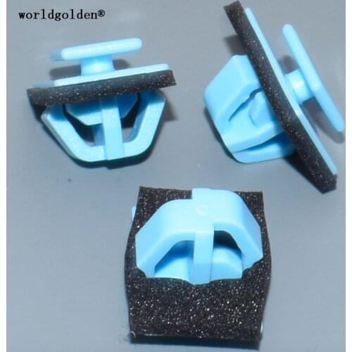 Worldgolden 100pcs plastic fasteners Door Side Rocker Panel Retainer for Hyundai#87756-1F000 877561F000