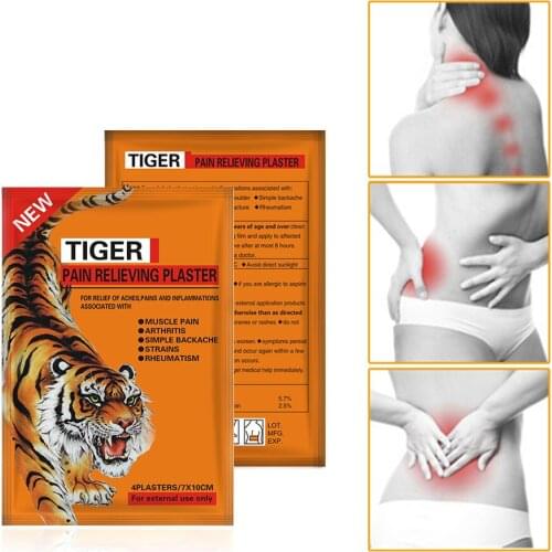 Tiger Balm Plaster Back Pain Relieving Patch Joint Ache Killer Parches 100Bags/400Pcs Health Care Dressing Medical Plasters