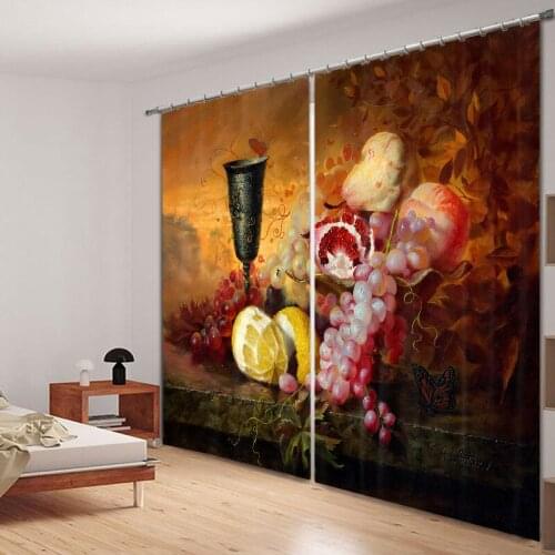 Customized Lavender Luxury 3D Blackout Window Curtain Drapes For Living room Bed room Hotel Wall Tapestry Cortinas