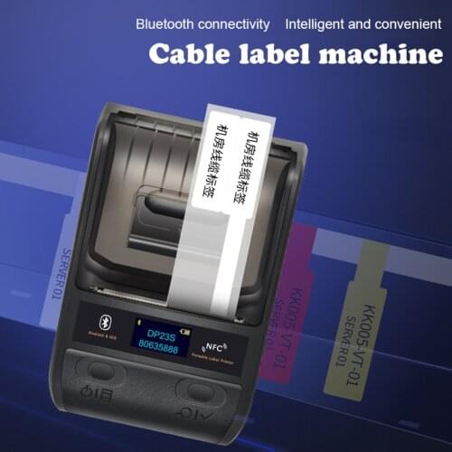 Bluetooth Label Printer Portable Thermal Printer Weak Current Optical Fiber Cable Network Cable Identification Tape Printing