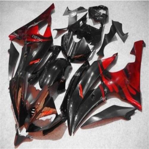 Airing For YAMAHA YZF600 YZFR6 08 09 10 11 12 13 14 15 YZF-R6 YZF R6 2008 2009 2010 2011 2012 2013 14 2015 Red flames