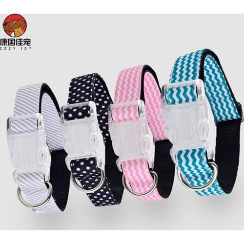 COZY JOY Solid Dog Collars Nylon Dog Collar For Small Medium Large Dogs Teddy Keji Pitbull Bulldog Beagle