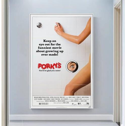V0741 Porkys Vintage Classic Movie Wall Silk Cloth HD Poster Art Home Decoration Gift