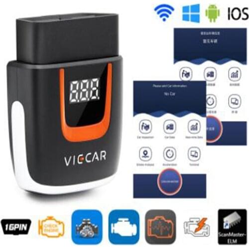 Viecar VP002 WIFI OBD car Scanner Tool high voltage protection support for Android for Apple