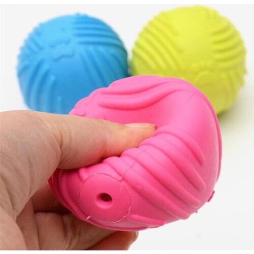 Funny Pets Dog Puppy Cat Ball Teeth Chew Toys Dogs Toys Squeaking Pet Supplies Petshop Play Popular Toys for Small Large Dogs