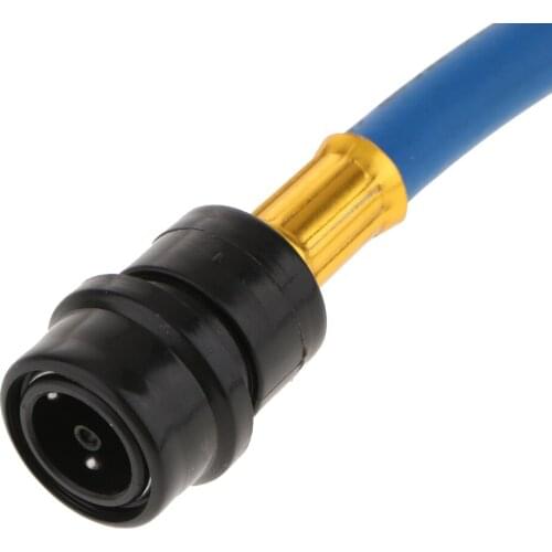 R134A Recharge Measuring Hose A/C Refrigerant Charging Pipe Hose Gauge Kit