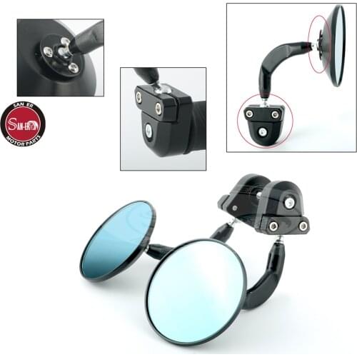 Motorcycle Handlebar Mirror Rearview Mirrors Apply for Loncin Voge 300ac Modify