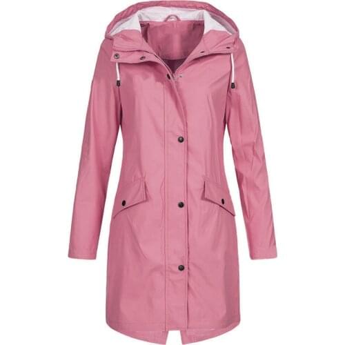 Ladies Hiking Long Jacket Water-resistant Outdoor Spring Autumn Coat Windproof Camping Trekking Windbreaker Plus Size5XL Jackets