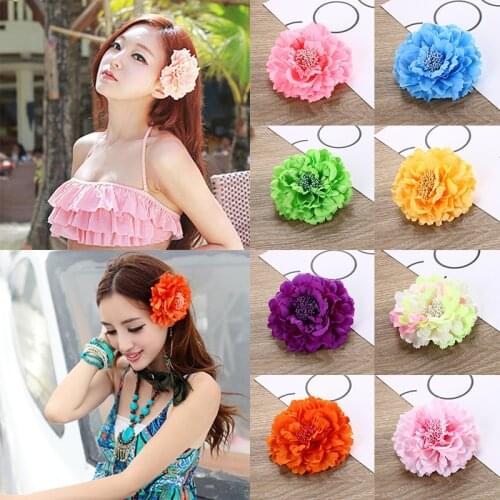Bridal Women Girls 2020 New Beauty Hair Clip Party Wedding Peony Hairpins Popular High Quality Hair Accessories Barrette 1PC