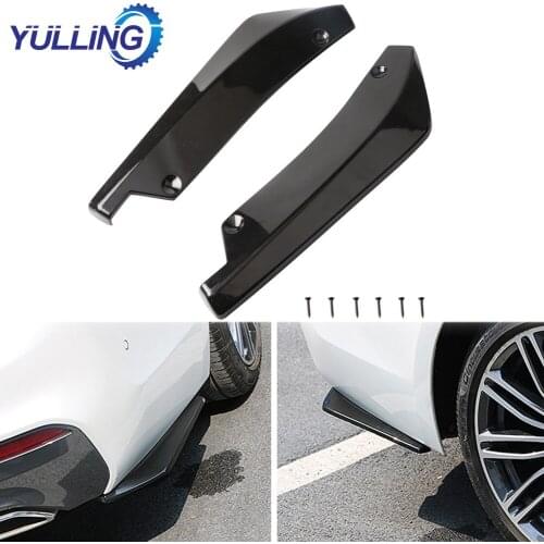 1 Pair Universal Car Accessories Rear Bumper Lip Diffuser Universal Car Bumper Side Guard Splitter Lid Spoiler Scratch Protector
