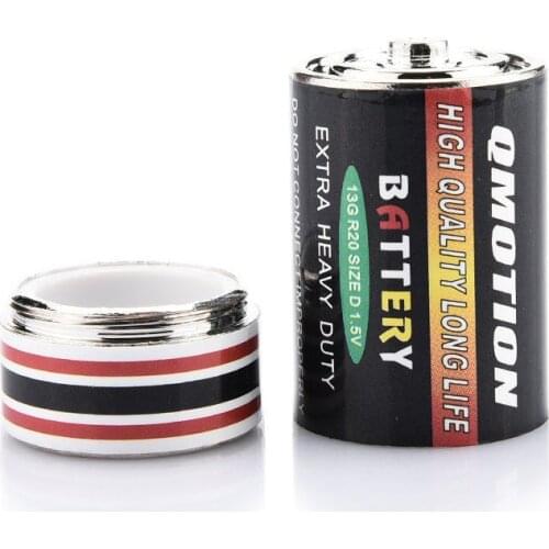 1PCS Battery Secret Stash Diversion Safe Pill Box Battery Storage Boxes New Hidden Money Coins Container Case 4.5*2.4cm