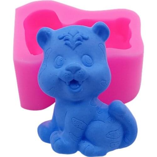 3D Dog Silicone Mold for Soap Cake Chocolate Molds Candle Wax Aroma Gypsum Resin Crafts Molds