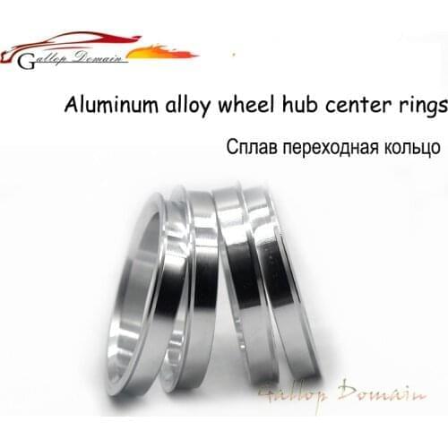 4PCS Aluminum Alloy Hub Centric Rings Car Wheel Bore Center Collar 57.1-56.1mm