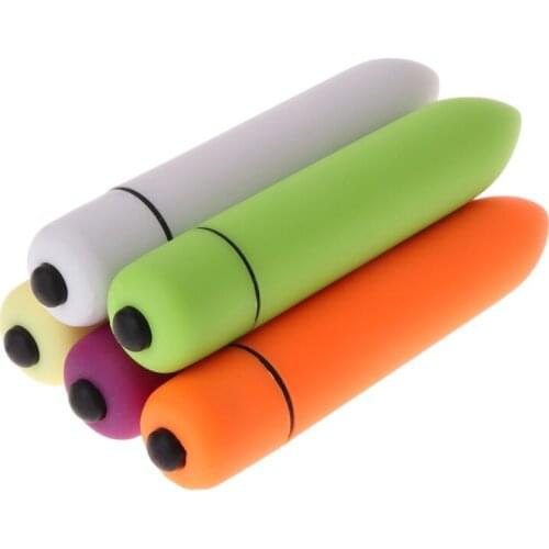 5 Colors Women Vibrating Massager 10 Patterns Long Portable Mini Bullet Shape Vibrators Personal Sex Toys