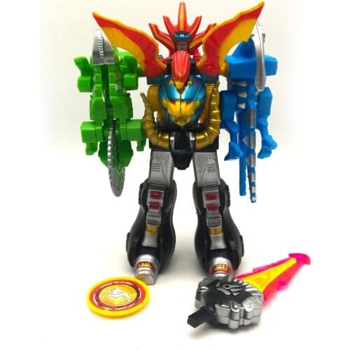 Transformation Super Sentai Dinosaur Ranger 5in1 Assembled Dinozords Megazord Robot Action Figures Children Toys Gifts