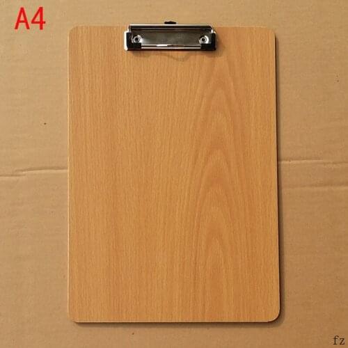 50 Pcs Wooden A4 Clipboards Wood Store Clip Folder Board Desk File Drawing Writing Pad School Office Accessory Tool