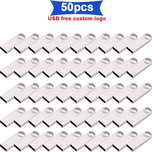 50pcs/lot Super mini usb Flash Drive usb 2.0 32GB 16GB high speed pen drive portable 64GB usb stick pendrive 128GB free logo
