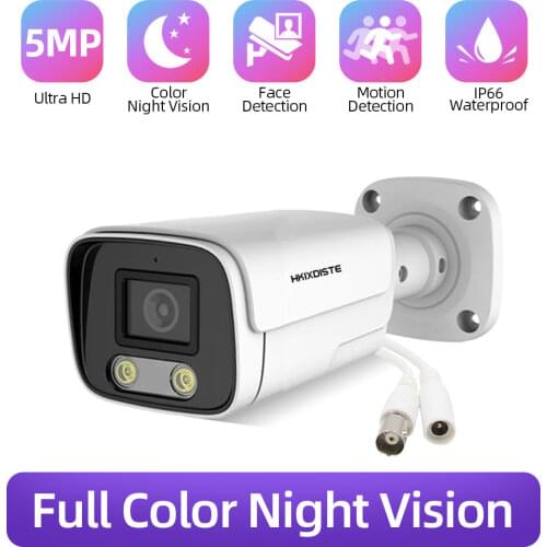 HD Security Camera Outdoor Waterproof Color Night vision 5MP AHD TVI CVI Analog CCTV video Surveillance Bullet Camera for DVR