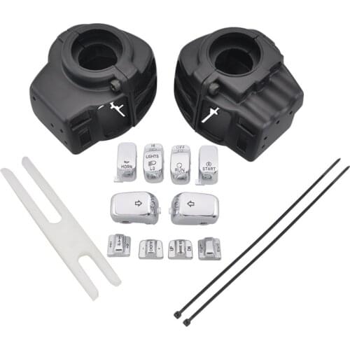 Handlebar Control Accessorie Switch Housings Switch Caps Kit For Harley Touring FLHTCU FLHTK FLTR FLTRU FLHRC FLHR 96-13 Models