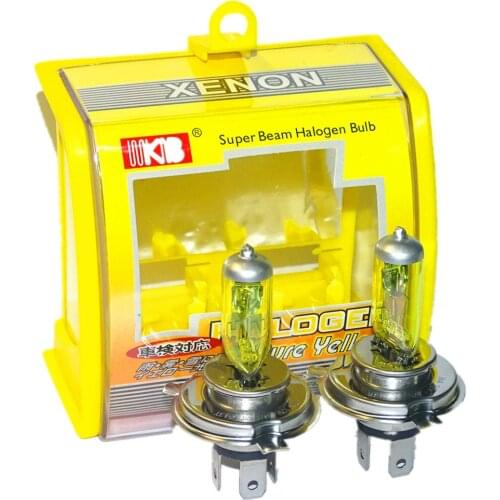 2x Car HeadLight Bulbs HB2 9003 H4 12V 100W 60W Auto Halogen Bulb Yellow 3000K Quartz Glass Car Head Light XENON H4 Car Fog Lamp