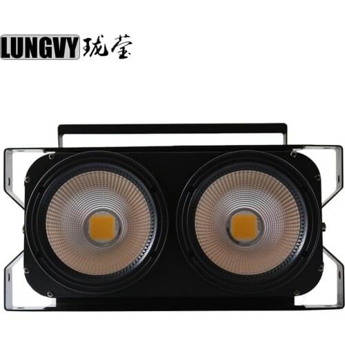 Free Shipping New 2x100W 2in1 Led Par Light COB White + Warm White For Disco Bar Ktv Night Club Led Cob Par