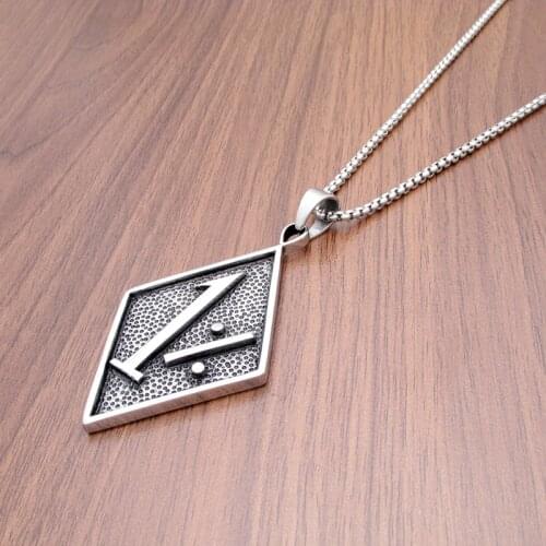 Free Shipping Vintage 316L Stainless Steel Silver Color Black Skull Bones Both Sides Biker Bell Pendant Jewelry