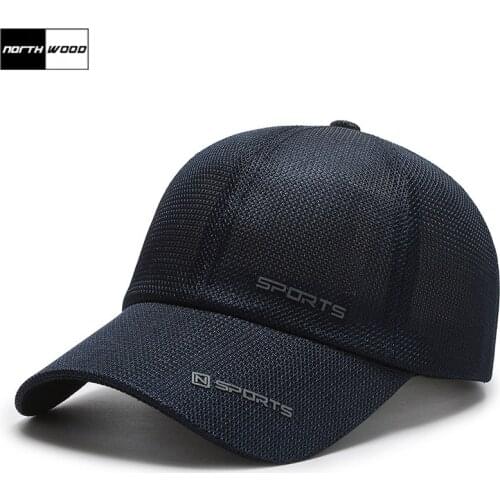 NORTHWOOD Breathable Summer Baseball Caps Men Women Sport Sun Hats Hip Hop Adjustable Snapback Bone Trucker Cap Casquette Homme