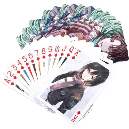 Anime JK Attack ON Titan Anime Playing Cards Paper Poker Cards