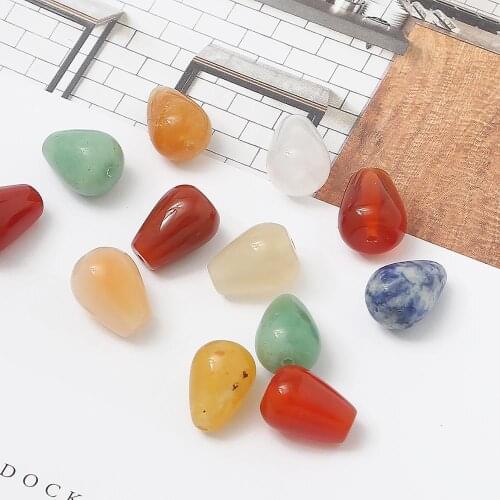 10x14mm 1 pcs/lot Multi Color Natural Water Drop Shape Beading Crystal Loose Beads For Jewelry Making DIY Necklace Accessories