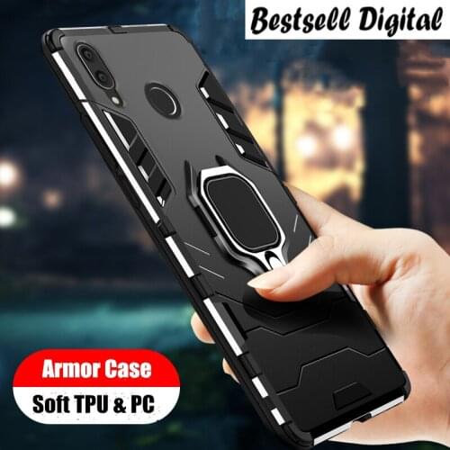 For Samsung Galaxy M20 M30 Case Ring Holder Armor Soft Silicone Bumper For M30 Phone Case Finger Ring shockproof Fundas