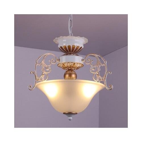 European retro Iron Chandelier single head LED balcony ceiling light American corridor corridor light