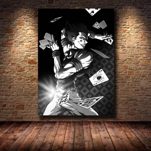 Canvas Hisoka Pop Hunter X Hunter Hxh Anime Prints Painting Wall Art Poster Modern Home Decor Modular Pictures For Living Room