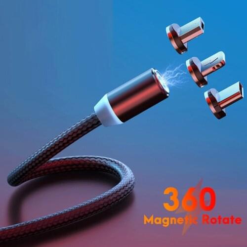 Original Fast Charging Magnetic Cable Micro USB Type C Cable For Iphone Xiaomi Mobile Phone Magnet Data Charger USb Cord Wire