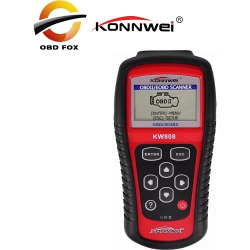 KONNWEI KW808 OBD2 Scanner Car KW 808 Diagnostic Code Reader CAN Engine Reset Tool ms509 Auto Scanner Coverage free shipping
