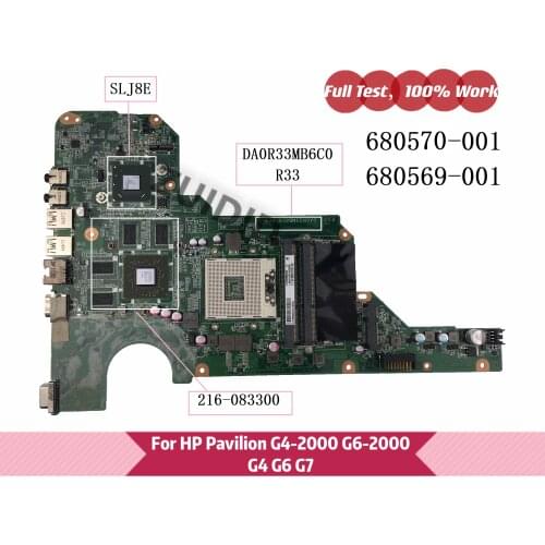 680570-501 680569-001 680569-501 For HP Pavilion G4-2000 G6-2000 G7 G6 laptop DA0R33MB6F1 DA0R33MB6E0 DA0R33MB6C0 100% tested