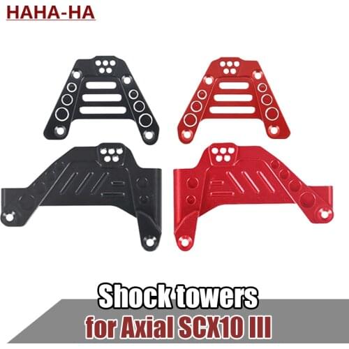 Metal Front and Rear Shock Absorber Mount Base Shock Hoops for 1/10 RC Crawler Axial SCX10 III Upgrade Parts