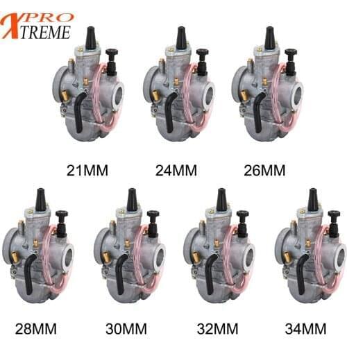 Motorcycle PWK 21 24 26 28 30 32 34 mm 2 Stroke Engine Carburetor Power Jet For 50 75 100 125 150 200 CC ATV Buggy Quad Go Kart