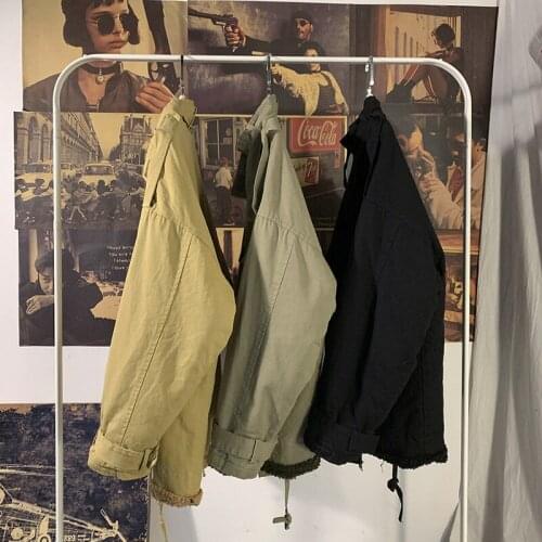 Man Warm Clothing Mens 2021 Winter New Thickened Coats Woman Lamb Wool Casual Long Sleeve Oversized Jackets