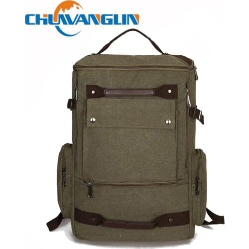 Chuwanglin Mens Backpack Vintage Canvas Backpack School Bag Mens Travel Bags Large Capacity Backpack Laptop Backpack 7120949