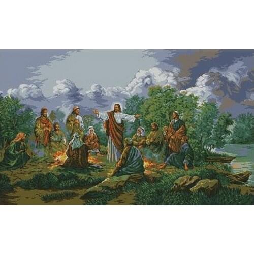 Jesus Christianity Top Quality Embroidery Sewing kit Needlework 14CT Unprinted Art Cross Stitch Kits DIY Handmade Home Decor