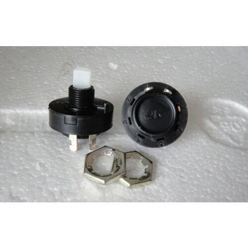 Original new 100% band power conversion switch 6A250VAC 2pin 2gear rotary switch half handle